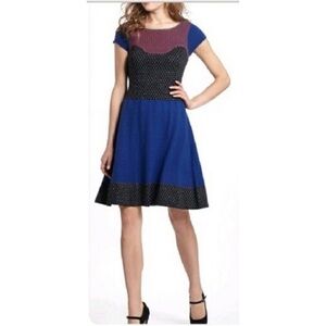 Anthropologie Sparrow Intarsia Boho Sweater Dress Womens Size S colorblock
